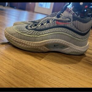 Nike Gray and Red Athletic Shoes